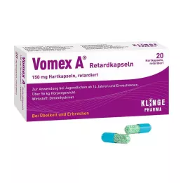 VOMEX Pailginto atpalaidavimo kapsulės, 20 vnt