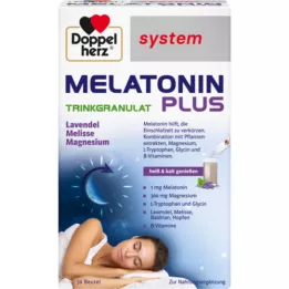 DOPPELHERZ Melatonin Plus geriama granulių sistema Btl, 30 vnt