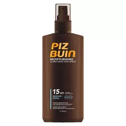 PIZ „Buin Moisturizing Ultra Light“ purškalas nuo saulės LSF 15 200 ml