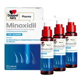 MINOXIDIL DoppelherzPharma 50 mg/ml tirpalas vyrams, 3X60 ml