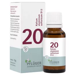 BIOCHEMIE Pflüger 20 Kalio aliuminis.siera.D 12 Gl., 15 g