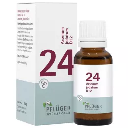 BIOCHEMIE Pflueger 24 Arsenum jodatum D 12 rutuliukų, 15 g