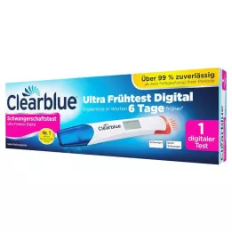 CLEARBLUE Nėštumo testas Ultra ankstyvas skaitmeninis testas, 1 vnt