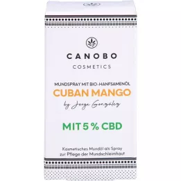 CANOBO Organinis CBD 5 % kubietiško mango burnos purškalas, 10 ml
