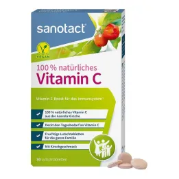 100% Natūralaus vitamino C sanotact pastilės, 30 vnt