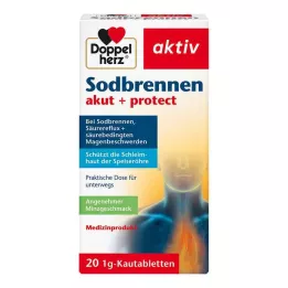 DOPPELHERZ Nuo rėmens ūmus+apsauginės kramtomosios tabletės, 20 vnt