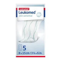 Leukomed® skin jautri 8x15 cm, 5 vnt