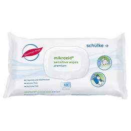 MIKROZID jautrios servetėlės premium Des.MP+Flä.Softp., 50 vnt