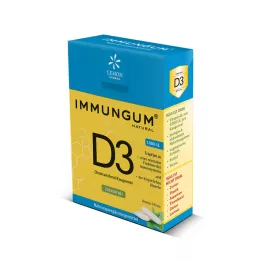 VITAMIN D3 IMMUNGUM Kramtomoji guma, 28 g
