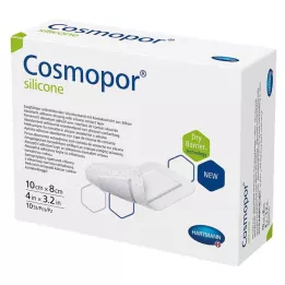 COSMOPOR silikoninis žaizdų tvarstis 8x10 cm, 10 vnt