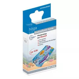 KINDERPFLASTER Vandenyno vilnos juostelės vaikams 2x6 cm, 20 vnt