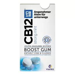 CB12 boost stipri mėtinė kramtomoji guma, 10 vnt