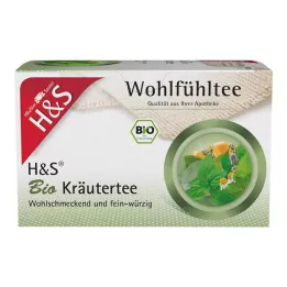 H&S Ekologiški žolelių arbatos filtrų maišeliai, 20X1,5 g
