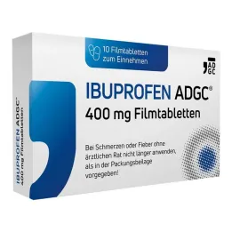IBUPROFEN ADGC® 400 mg plėvele dengtos tabletės, 10 vnt