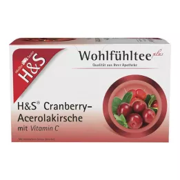 H&S spanguolės-acerola vyšnios su vitaminu C Fbtl., 20X2,8 g