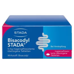 BISACODYL STADA 5 mg skrandyje neirios dengtos tabletės, 100 vnt
