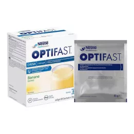 OPTIFAST Gėrimų bananų milteliai, 8X55 g