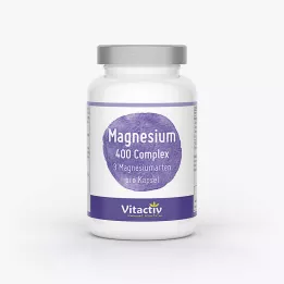 MAGNESIUM 400 mg kompleksinės kapsulės, 120 vnt