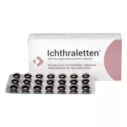 ICHTHRALETTEN 200 mg skrandyje neirios tabletės, 84 vnt