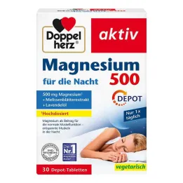 Doppelherz Magnesium 500 naktinės tabletės, 30 vnt