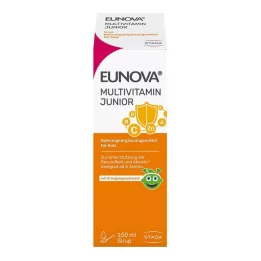EUNOVA Junior sirupas su apelsinų skoniu, 150 ml