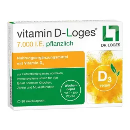VITAMIN D-LOGES 7 000 TV žolelių savaitinis sandėlis, 90 vnt