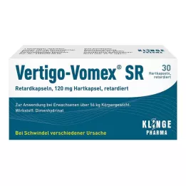 VERTIGO-VOMEX SR Ilgalaikio atpalaidavimo kapsulės, 30 vnt