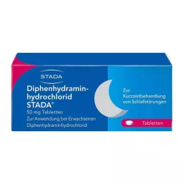 DIPHENHYDRAMINHYDROCHLORID STADA 50 mg tabletės, 20 vnt