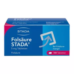 FOLSÄURE STADA 5 mg tabletės, 100 vnt