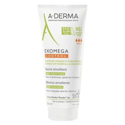 A-DERMA EXOMEGA CONTROL Balzamas drėkinamasis, 200 ml A-DERMA EXOMEGA CONTROL Balzamas drėkinamasis, 200 ml