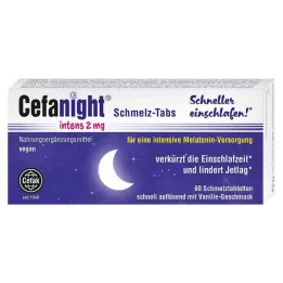 CEFANIGHT intens 2 mg tirpios tabletės, 60 vnt
