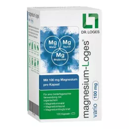 MAGNESIUM-LOGES vario 100 mg kapsulės, 120 vnt