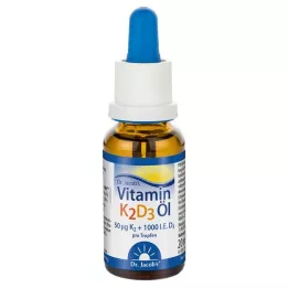VITAMIN K2D3 aliejus Dr.Jacobs, 20 ml