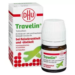 TRAVELIN Tabletės, 40 vnt