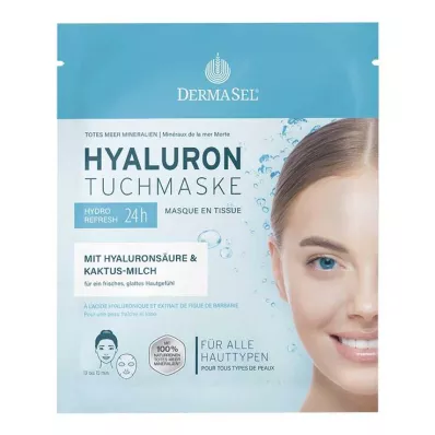 DERMASEL Hialurono lakštinė kaukė, 1 vnt