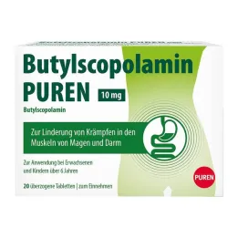 Butilskopolamino PUREN 10 mg tabletės, 20 vnt