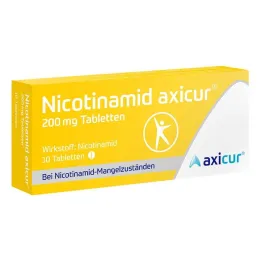 Nicotinamide axicur® 200 mg tabletės, 10 vnt