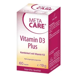 Meta Care Vitamin D3 Plus 10 000 TV + 80 µg K2 kapsulės, 60 vnt