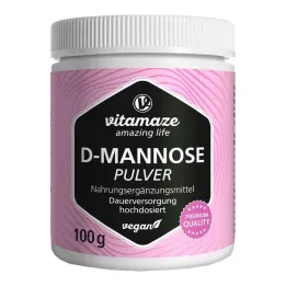 D-Mannose milteliai didelės dozės vegan, 100 g