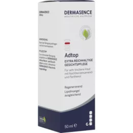 DERMASENCE Adtop itin turtingas veido priežiūros kremas, 50 ml