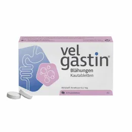 Velgastin pilvo pūtimas kramtomosios tabletės, 20 vnt