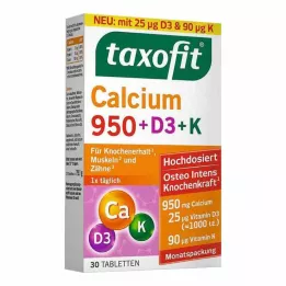 TAXOFIT Calcium 950+D3+K tabletės, 30 vnt