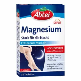 Abbey Magnesium Strong for the Night Depot tabletės, 30 vnt