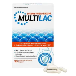 Multilac Synbiotic skrandyje neirios kapsulės, 30 vnt