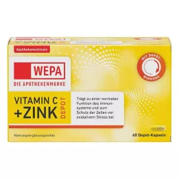 WEPA Vitaminas C+cinko kapsulės, 60 vnt