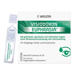 Visiodoron Euphrasia akių lašai, viendoziai, 10X0,4 ml