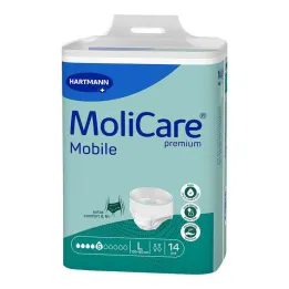 Molicare Premium Mobile 5 lašai L dydis, 14 vnt