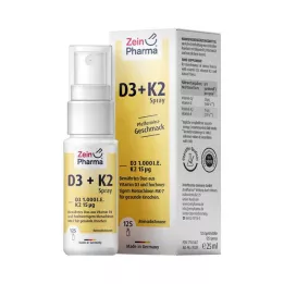 VITAMIN D3+K2 1000 TV purškalas, 25 ml