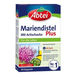 Abtei Mariendistel Plus kapsulės su artišoku, 30 vnt