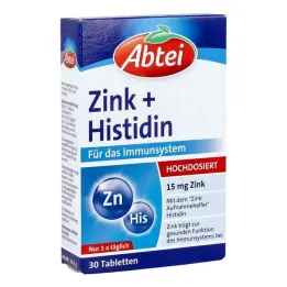 Abbey cinko + histidino tabletės (30 vnt.)